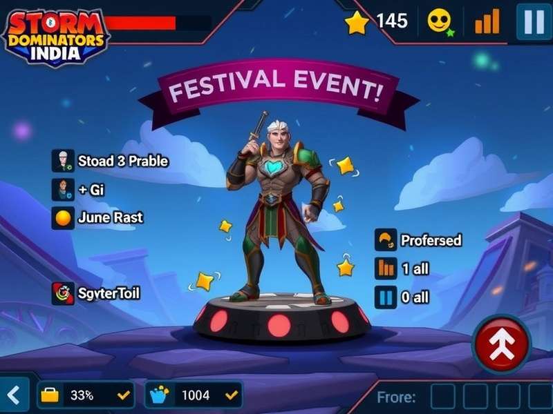 Storm Dominators India character selection screen