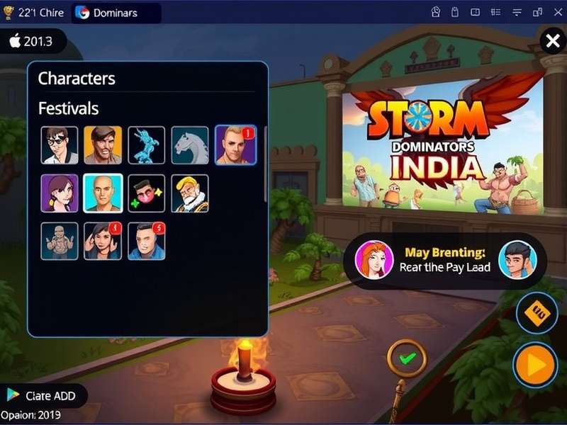 Storm Dominators India festival event screenshot